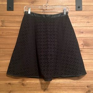 Ann Taylor Petite Eyelet Flare Skirt